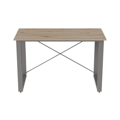Письмовий стіл Ferrum-decor Драйв 750x1200x600 Сірий метал ДСП ДубСан-Маріно 16 мм (DRA030)