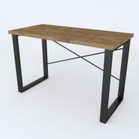 Письменный стол Ferrum-decor Драйв 750x1200x600 Черный металл ДСП Дуб Артизан 32 мм (DRA153)