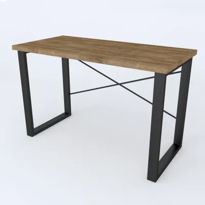 Письменный стол Ferrum-decor Драйв 750x1200x600 Черный металл ДСП Дуб Артизан 32 мм (DRA153)