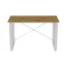 Письмовий стіл Ferrum-decor Драйв 750x1200x700 Білий метал ДСП Дуб Артізан 16 мм (DRA104)