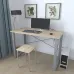 Письменный стол Ferrum-decor Драйв 750x1200x700 Серый металл ДСП Дуб Сонома 16 мм (DRA095)