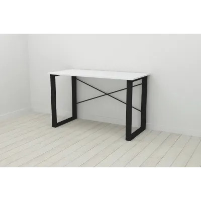 Письмовий стіл Ferrum-decor Драйв 750x1200x700 Чорний метал ДСП Білий 16 мм (DRA085) Письмовий стіл Ferrum-decor Драйв 750x1200x700 Чорний метал ДСП Білий 16 мм (DRA085)