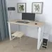 Письменный стол Ferrum-decor Драйв 750x1400x600 Белый металл ДСП Дуб Сонома 16 мм (DRA060)