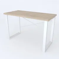 Письмовий стіл Ferrum-decor Драйв 750x1400x600 Білий метал ДСП Дуб Сонома 32 мм (DRA186) Письмовий стіл Ferrum-decor Драйв 750x1400x600 Білий метал ДСП Дуб Сонома 32 мм (DRA186)