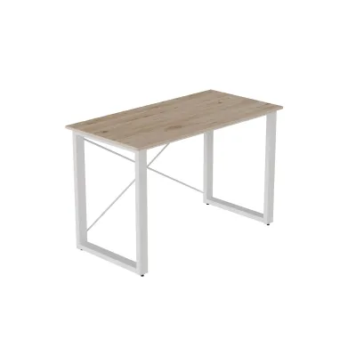 Письменный стол Ferrum-decor Драйв 750x1400x600 Белый металл ДСП Дуб Сан-Марино 16 мм (DRA058)