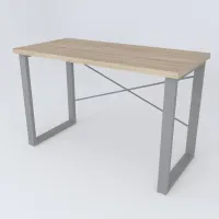 Письменный стол Ferrum-decor Драйв 750x1400x600 Серый металл ДСП Дуб Сонома 32 мм (DRA179)
