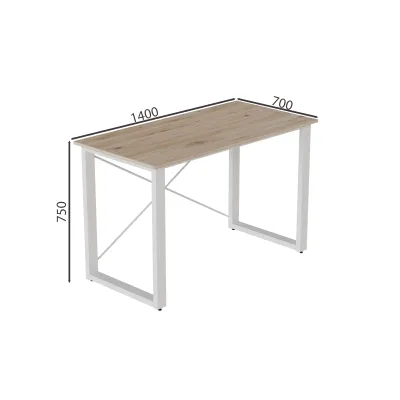 Письменный стол Ferrum-decor Драйв 750x1400x700 Белый металл ДСП Дуб Сан-Марино 16 мм (DRA121) Письменный стол Ferrum-decor Драйв 750x1400x700 Белый металл ДСП Дуб Сан-Марино 16 мм (DRA121)