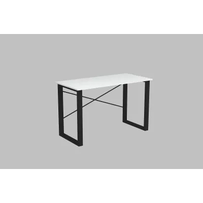 Письменный стол Ferrum-decor Драйв 750x1400x700 Черный металл ДСП Белый 16 мм (DRA106) Письменный стол Ferrum-decor Драйв 750x1400x700 Черный металл ДСП Белый 16 мм (DRA106)