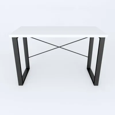 Письмовий стіл Ferrum-decor Драйв 750x1400x700 Чорний метал ДСП Білий 32 мм (DRA232) Письмовий стіл Ferrum-decor Драйв 750x1400x700 Чорний метал ДСП Білий 32 мм (DRA232)