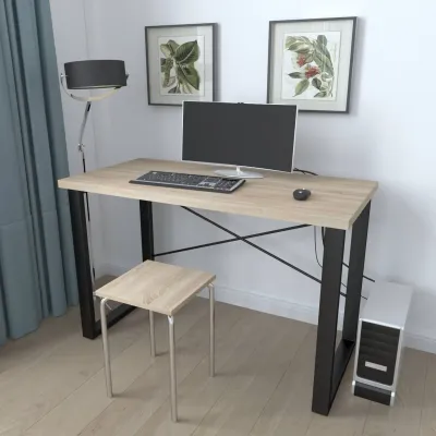 Письмовий стіл Ferrum-decor Драйв 750x1400x700 Чорний метал ДСП Дуб Сонома 32 мм (DRA235) Письмовий стіл Ferrum-decor Драйв 750x1400x700 Чорний метал ДСП Дуб Сонома 32 мм (DRA235)