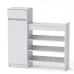 Тумба для взуття Компанит 16 100х28х100 см Альба білий