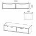 Навесное трюмо Компанит 11 100х33х22 см Дуб сонома