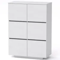 Комод Тумба 2 Компанит МГ 5 85х40х118 см Альба белый Комод Тумба 2 Компанит МГ 5 85х40х118 см Альба белый