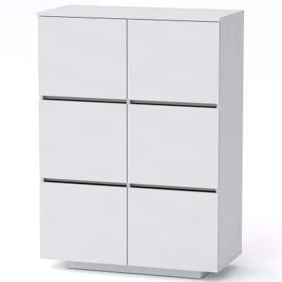 Комод Тумба 2 Компанит МГ 5 85х40х118 см Альба білий