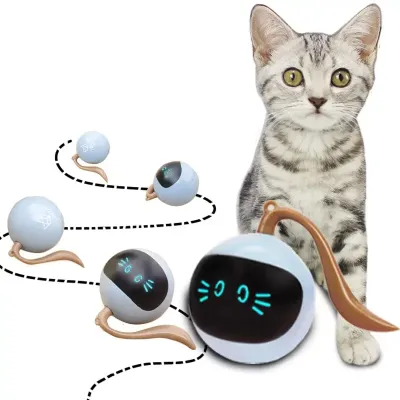 Іграшка для кішки Sundy CreZZzo USB smart м'яч-кулька з хаотичним рухом та підсвічуванням Іграшка для кішки Sundy CreZZzo USB smart м'яч-кулька з хаотичним рухом та підсвічуванням