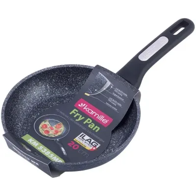 Сковородка Kamille Karelian диаметр 20см Induction с мраморным антипригарным покрытием DP36405