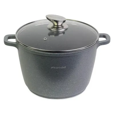 Кастрюля Kamille Landes Grey 6.2л с литыми алюминиевыми ручками DP36561