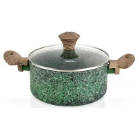 Кастрюля Fissman Malachite 2.7л с антипригарным покрытием EcoStone DP36569 Кастрюля Fissman Malachite 2.7л с антипригарным покрытием EcoStone DP36569