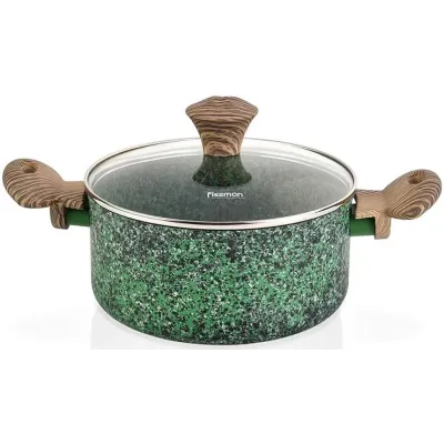 Кастрюля Fissman Malachite 4.7л с антипригарным покрытием EcoStone DP36570