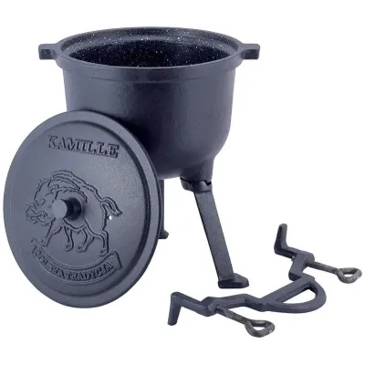 Казан Kamille чугунный Camping 10л эмалированную на ножках DP36596 Казан Kamille чугунный Camping 10л эмалированную на ножках DP36596