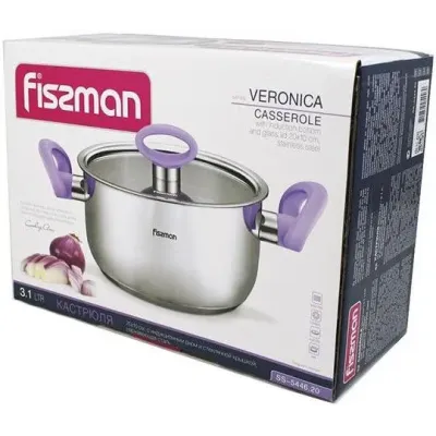 Кастрюля Fissman Veronica 3.1л с бакелитовыми ручками DP36671 Кастрюля Fissman Veronica 3.1л с бакелитовыми ручками DP36671