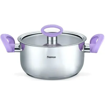 Кастрюля Fissman Veronica 6.1л с бакелитовыми ручками DP36672