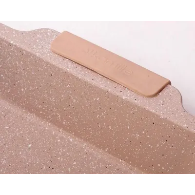 Форма для выпечки Kamille Marble 46х30х6см с силиконовыми ручками DP37141