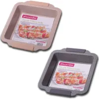 Форма для выпечки Kamille Marble 30.3х26.7х6см с силиконовыми ручками DP37143