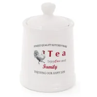 Банка Bona керамическая Toskana Family TEA 650 мл для хранения сыпучих продуктов DP37760 Банка Bona керамическая Toskana Family TEA 650 мл для хранения сыпучих продуктов DP37760