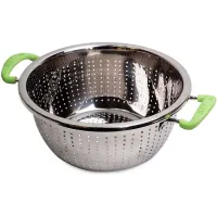 Дуршлаг Wiltze диаметр 24см с силиконовыми ручками Kamille DP38369
