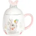 Чашка ceramic с крышкой Bona Веселый кролик 450 мл DP39622