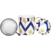 Кружка-заварник с металлическим ситом Bona 380 мл Синий зигзаг DP39716