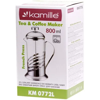 Френч-прес Lizardi 800мл Kamille DP39836 Френч-прес Lizardi 800мл Kamille DP39836