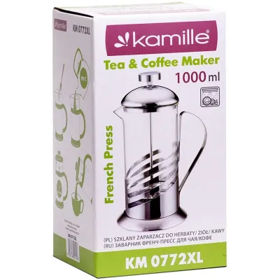 Френч-прес Lizardi 1000мл Kamille DP39839 Френч-прес Lizardi 1000мл Kamille DP39839