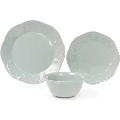 Набор Bona 6 обеденных тарелок Leeds Ceramics диаметр 28.5см каменная керамика Мятные DP40092 Набор Bona 6 обеденных тарелок Leeds Ceramics диаметр 28.5см каменная керамика Мятные DP40092