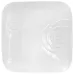 Набор Bona 2 фарфоровые подставные тарелки Rose 30x30см Белый фарфор DP40184