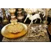 Блюдо Bona сервировочное сервировочные Golden Web декоративное диаметр 33см подставная тарелка стекло DP40215