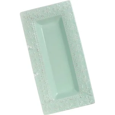 Блюдо Bona сервировочное Ceramic Leeds Королевская Лилия 35.6х17.8х3.6см зеленый DP40946 Блюдо Bona сервировочное Ceramic Leeds Королевская Лилия 35.6х17.8х3.6см зеленый DP40946