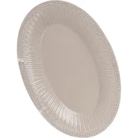 Блюдо Bona сервировочное Ceramic Stone Flower овальное 33.8х22.5х4.1см бежевое DP40949
