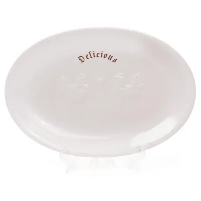 Блюдо Bona сервировочное Ceramic Тоскана Family DELICIOUS 33х22см с объемным рисунком DP40966