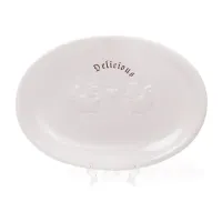 Блюдо Bona сервировочное керамическое Family Delicious 27х19 см с объемным рисунком DP40967 Блюдо Bona сервировочное керамическое Family Delicious 27х19 см с объемным рисунком DP40967