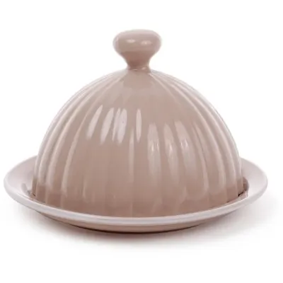 Масленка ceramic Артемида круглая диаметр 14 см бежевая Bona DP41349 Масленка ceramic Артемида круглая диаметр 14 см бежевая Bona DP41349