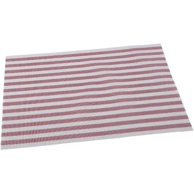 Коврик сервировочный Vinyl Rug 30х45 см винил красная полоса Renberg DP41576 Коврик сервировочный Vinyl Rug 30х45 см винил красная полоса Renberg DP41576