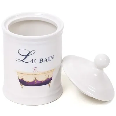 Емкость Bona LE BAIN диаметр 10.5х18.5 см для средств гигиены фарфор DP43444