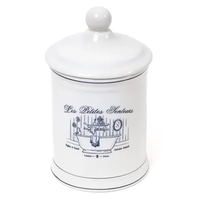 Емкость Bona LE BAIN Silver диаметр 10.5х18.5 см для средств гигиены фарфор DP43448 Емкость Bona LE BAIN Silver диаметр 10.5х18.5 см для средств гигиены фарфор DP43448