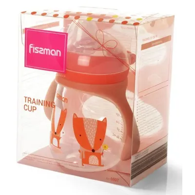 Бутылочка для кормления детская Baby Хитрый лис 260 мл с ручками Fissman DP43977