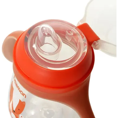 Бутылочка для кормления детская Baby Хитрый лис 260 мл с ручками Fissman DP43977