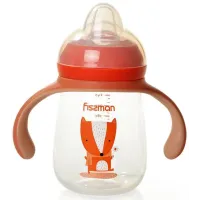 Бутылочка для кормления детская Baby Хитрый лис 260 мл с ручками Fissman DP43977
