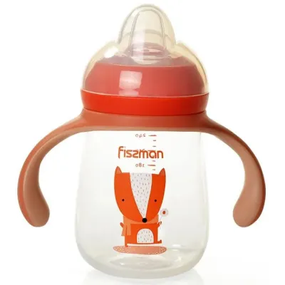 Бутылочка для кормления детская Baby Хитрый лис 260 мл с ручками Fissman DP43977 Бутылочка для кормления детская Baby Хитрый лис 260 мл с ручками Fissman DP43977