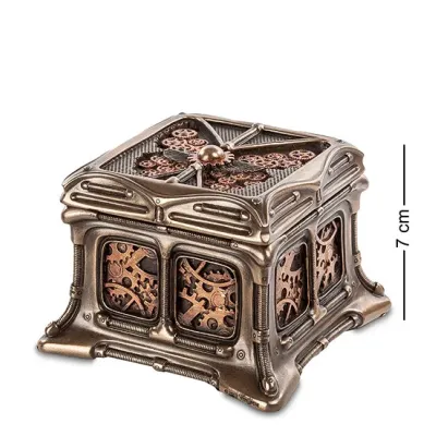 Шкатулка в стиле Стимпанк 7 см Veronese AL45475